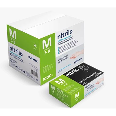 GUANTE NITRILO ROSA SIN POLVO - T: S  100U
