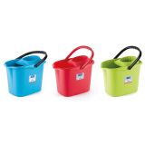CUBO RECTANGULAR CON ESCURRIDOR 14L AZUL