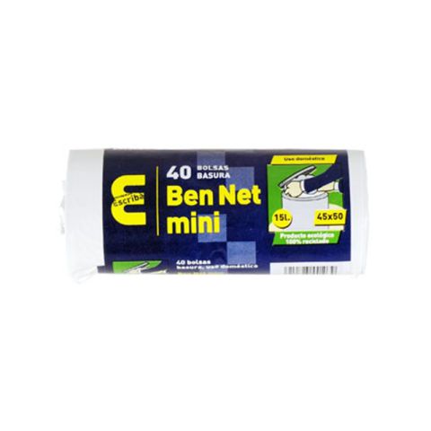 BOLSA BASURA  45x47 G70 W.C BLANCA PAQ. 25 UND