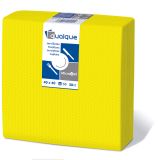 SERVILLETA 2C MICRO 40x40 1/4 AMARILL PAQ. 50 UND