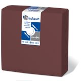 SERVILLETA 2C MICRO 40x40 1/4 MARRON PAQ. 50 UND