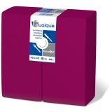 SERVILLETA 2C MICRO 40x40 1/8 BURDEOS PAQ. 50 UND