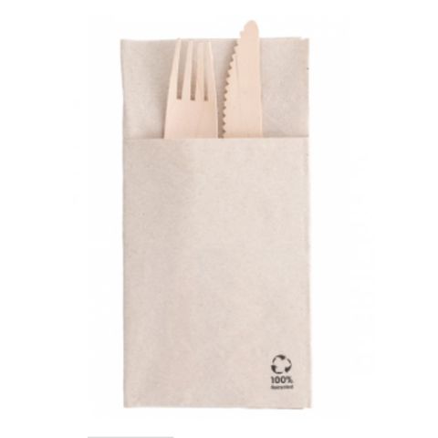 SERVILLETA 2C MICRO KANGURO 40x40 1/8 NATURE P30U