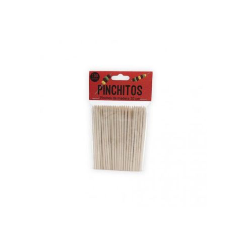 BROCHETA MADERA 10 CM  PAQ. 100 UND