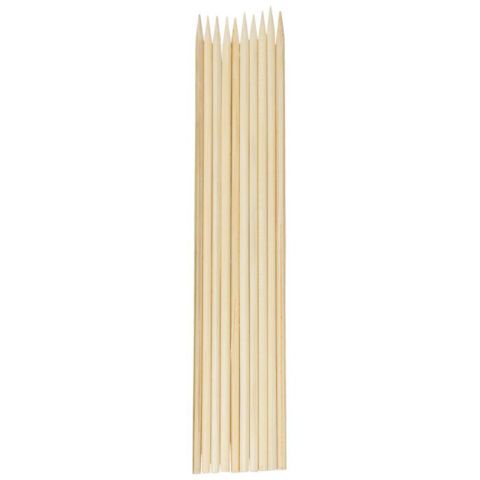 BROCHETA MADERA 25 CM  PAQ. 100 UND