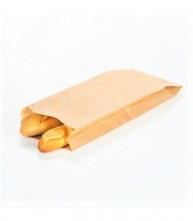 BOLSA BAGUETTE 2B MARRON GEN. 12+6x55CM 200UND